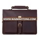 100% Guarantee Leather Vintage Briefcase Mens 1031