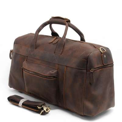 High Quality Full Grain Leather Traveling Duffle Bag (RS-MK8030)