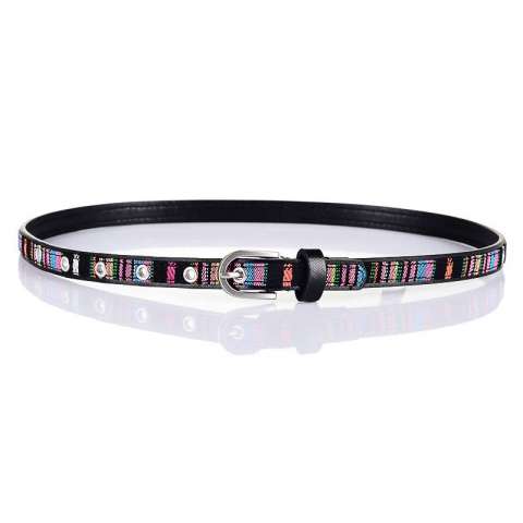 Black Color Children PU Girl Fashion Accessory Ribbon Belt (RS-0506010)