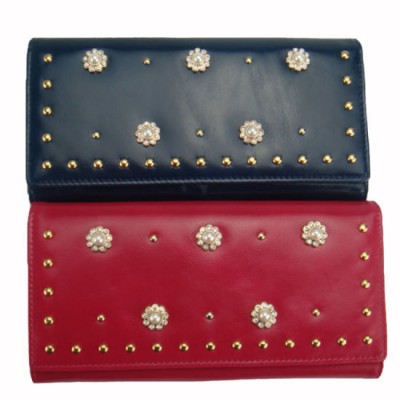 Genuine Leather Clutch Bag with Metal Trims Lady′s Evening Bag (SR-201411)