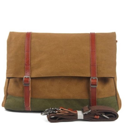 Contrast Canvas Shoulder Bag (RS-8587A)