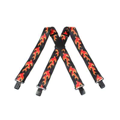 Fashionable Designer Heavy Elastic Webbing Printing motorcycle Suspenders (SR-22)